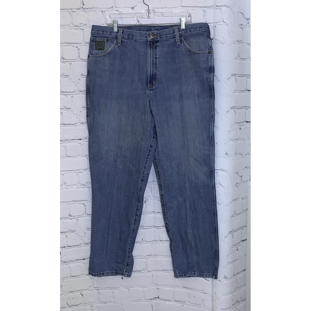 Cinch Men's 40x32 Green Label Jeans Relaxed Fit Straight Leg Blue Denim